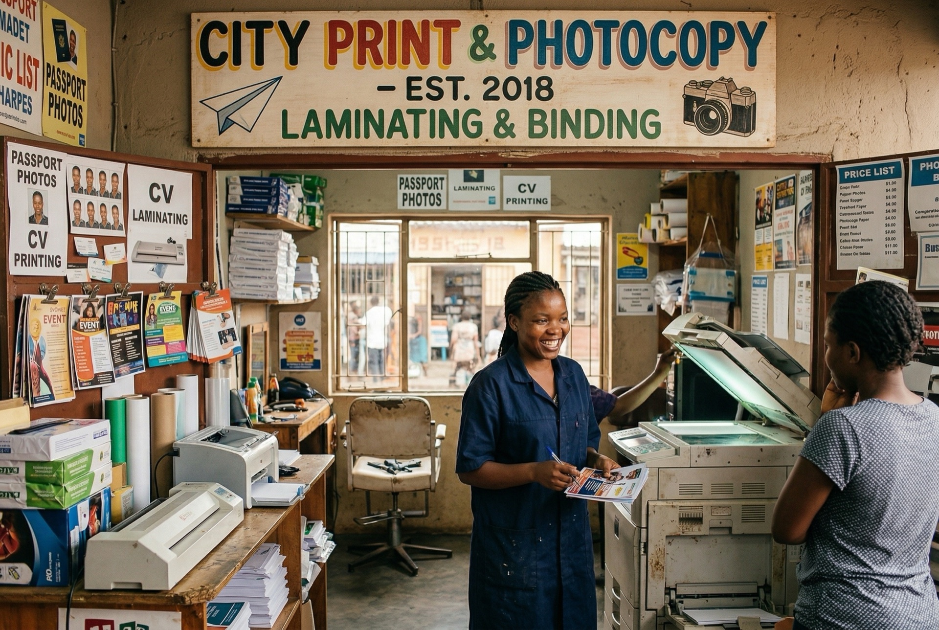 Print and photocopy shop