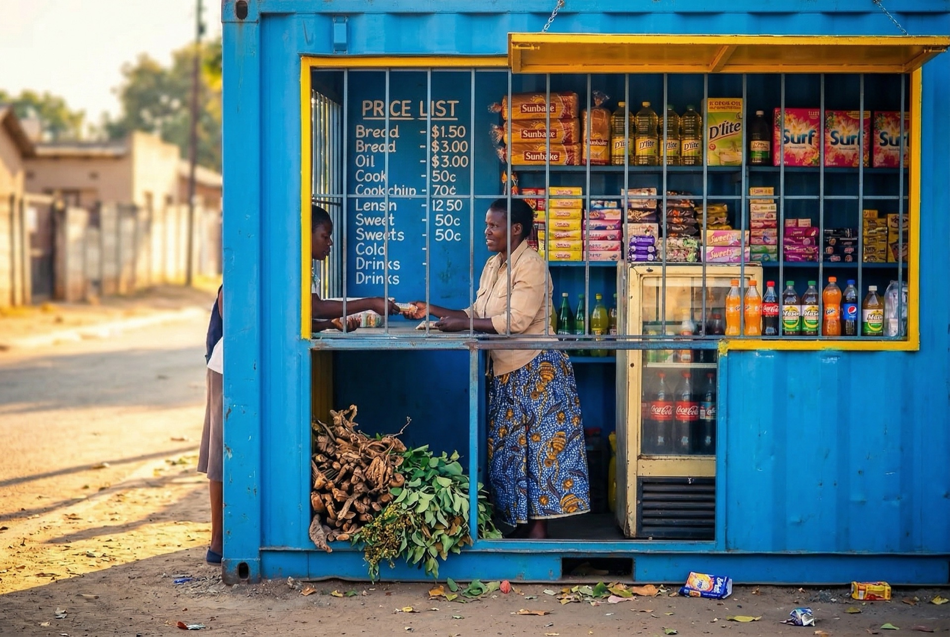 Tuck shop in Harare suburb